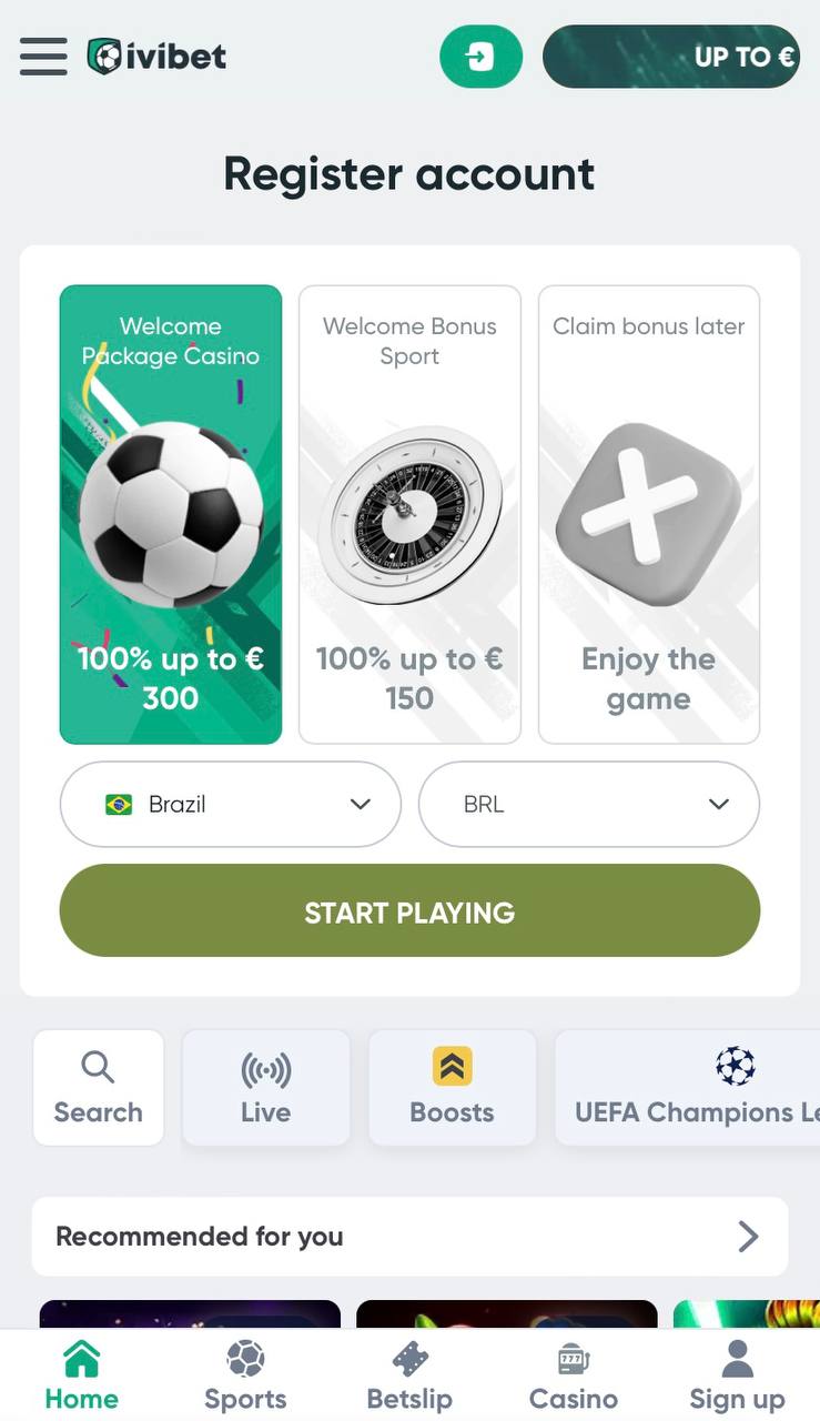 Registration & Bonuses